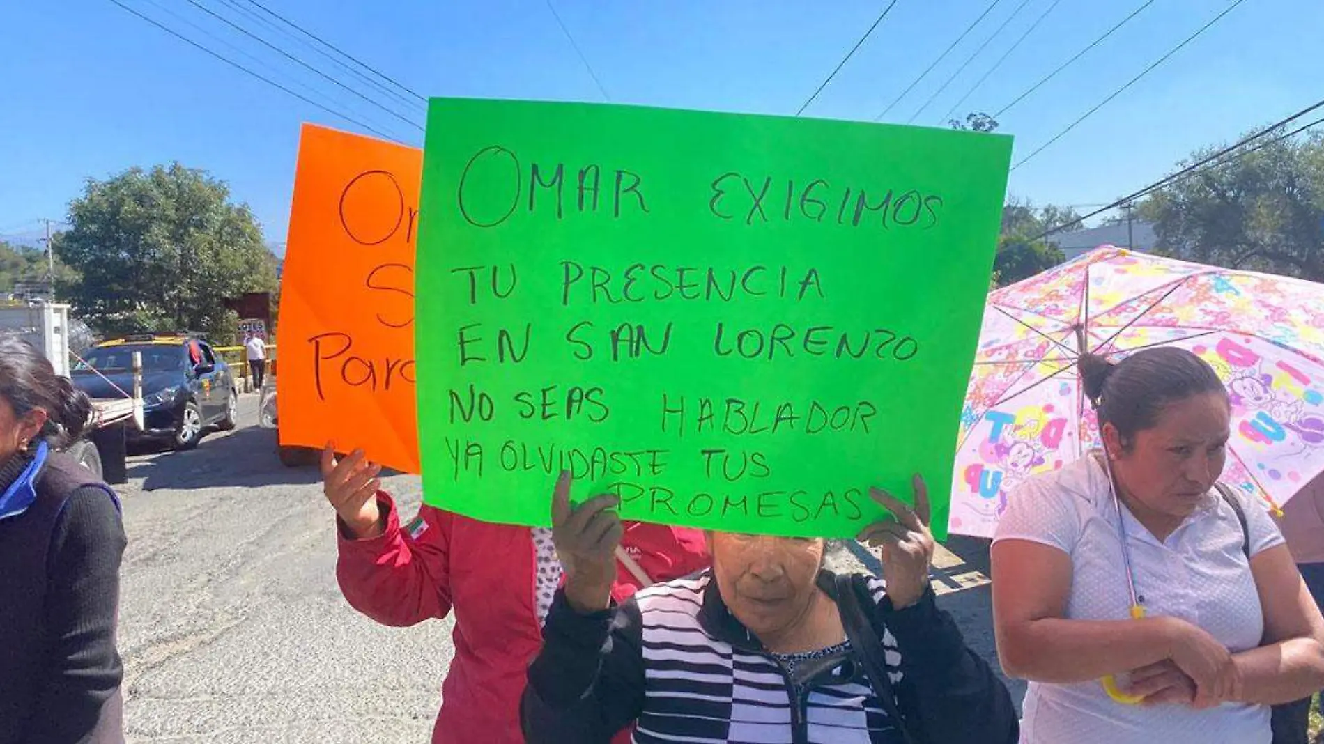 Bloquearon la carretera a Panzacola, Tlaxcala, pobladores de San Lorenzo Almecatla, junta auxiliar de Cuautlancingo